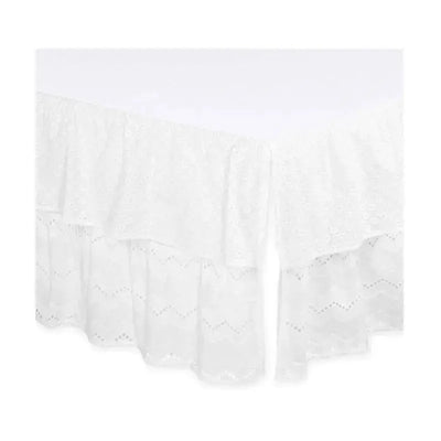 Farallon Dust Ruffles Eyelet, White Floral Image 1