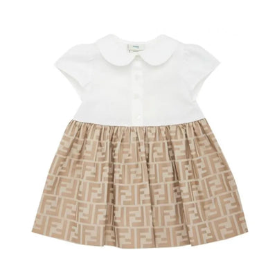 Fendi Baby - Baby Girl Short Sleeve Dress Buttons Down Image 1
