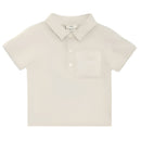 Fendi Baby - Beige Cotton Jersey Baby Polo Shirt with Chest Pocket Image 1