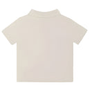 Fendi Baby - Beige Cotton Jersey Baby Polo Shirt with Chest Pocket Image 3