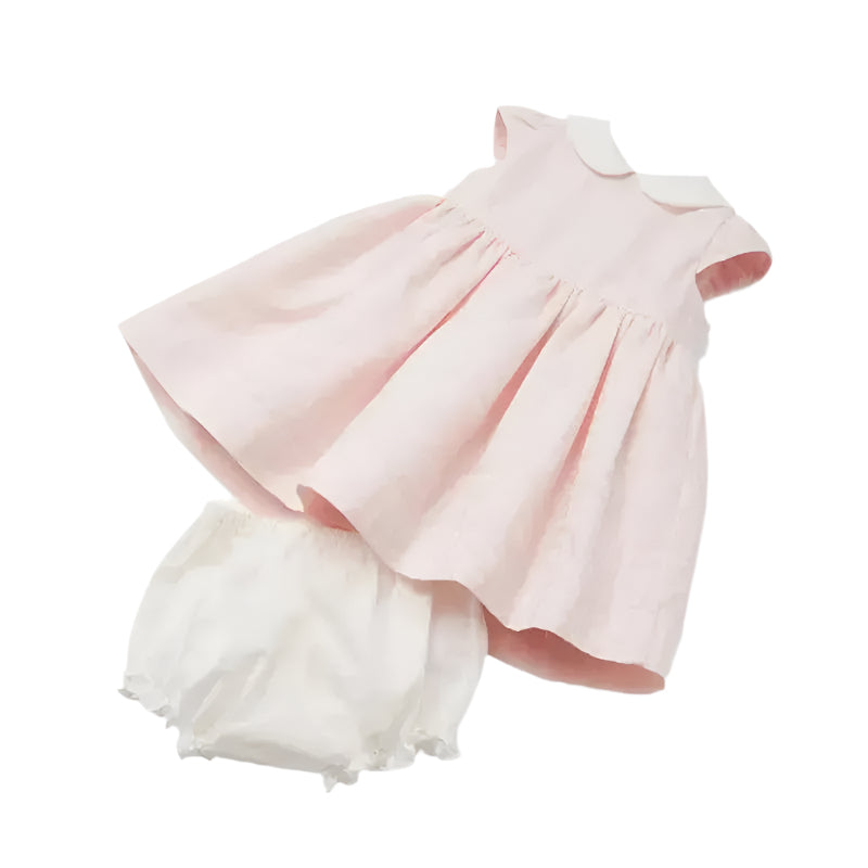 Fendi Baby - Cotton Jacquard Baby Dress, Pink 24M Fendi Baby - Cotton Jacquard Baby Dress, Pink 24M