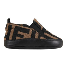 Fendi Baby - Neutral Ff Allover Slip On Crib Shoe Image 2