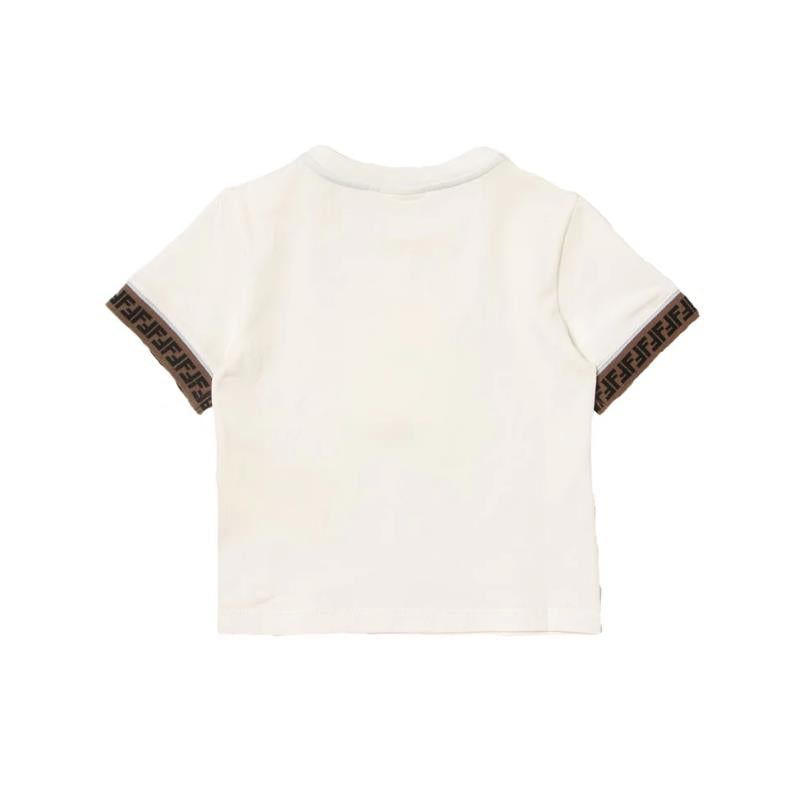 Fendi Baby - Short Sleeve T-Shirt With Ff Tape  Image 2
