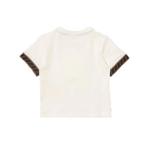 Fendi Baby - Short Sleeve T-Shirt With Ff Tape  Image 2