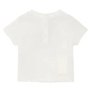 Fendi Baby - Short Sleeve Tee With Embroidered Txt Logo, White Image 2