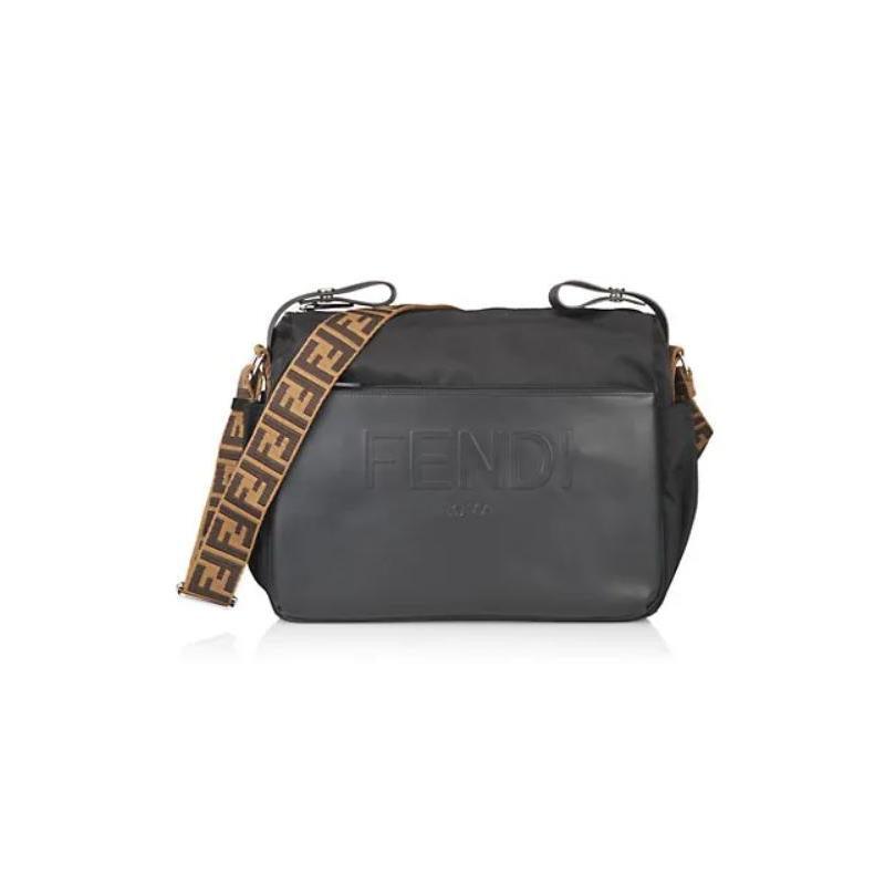 Fendi Baby - Black Diaper Bag & Changing Mat Image 3