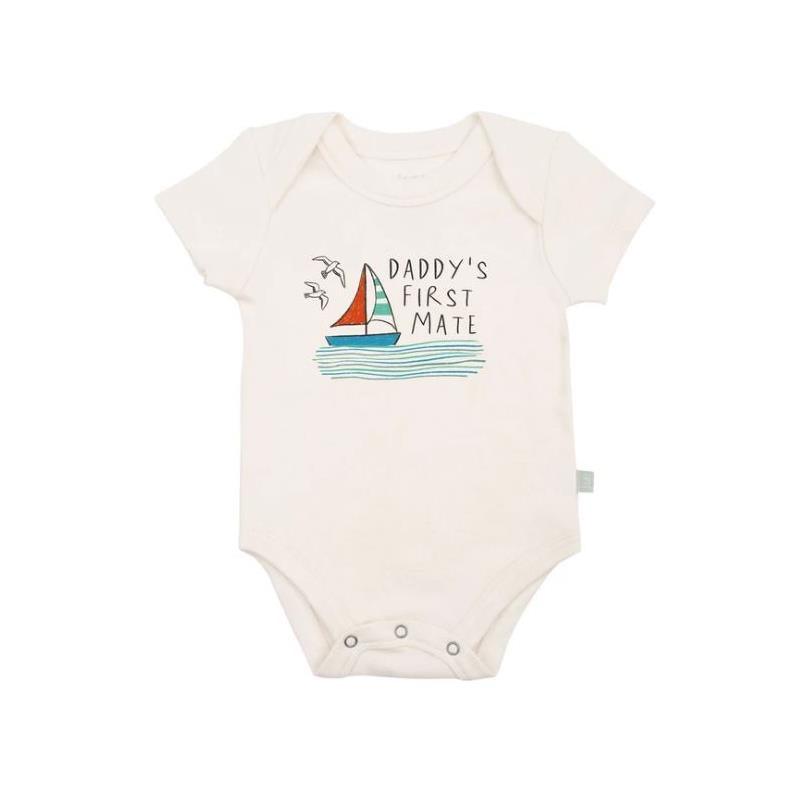 Finn + Emma Daddy's First Mate Baby Graphic Tee Image 1