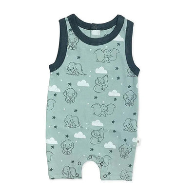 Finn + Emma Romper Boy Dumbo, Green Image 1