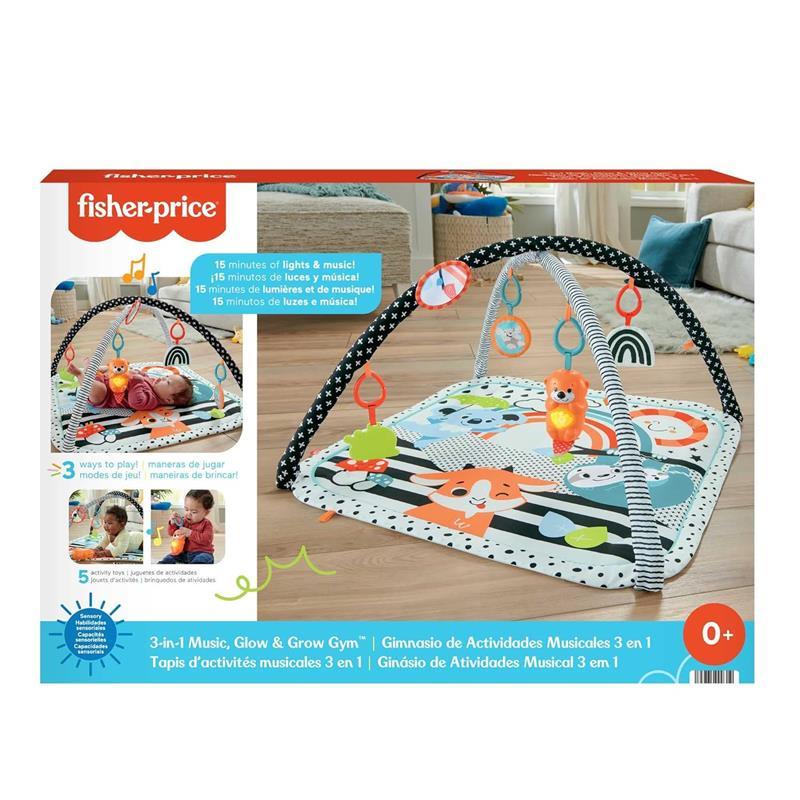 Fisher Price - 3-in-1 Music, Glow and Grow Gym Play Mat Image 6