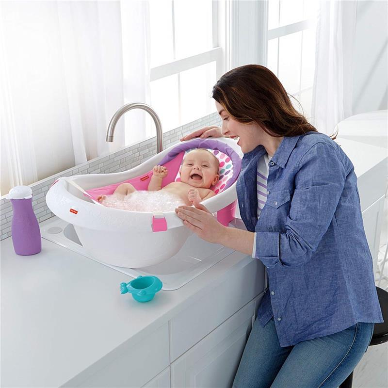Fisher Price - Baby Bath Tub 4-In-1 Sling 'N Seat Tub, Girl Image 9