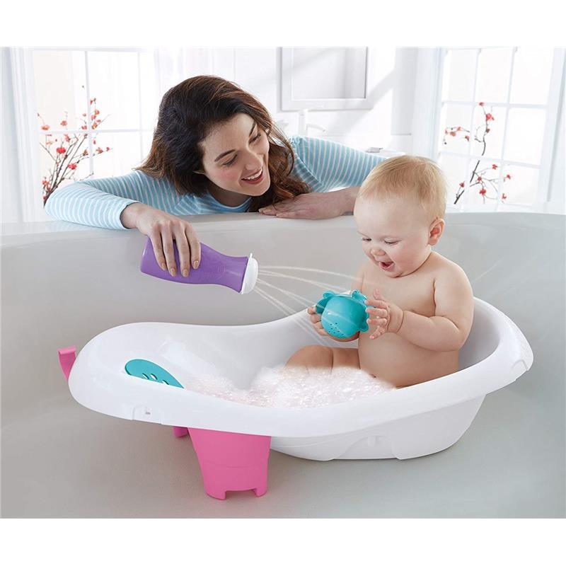 Fisher Price - Baby Bath Tub 4-In-1 Sling 'N Seat Tub, Girl Image 4