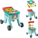 Fisher Price - Baby Learning Toy Laugh & Learn 4-in-1 Snack Cart Walker with 14 Pieces for Toddler  Image 1