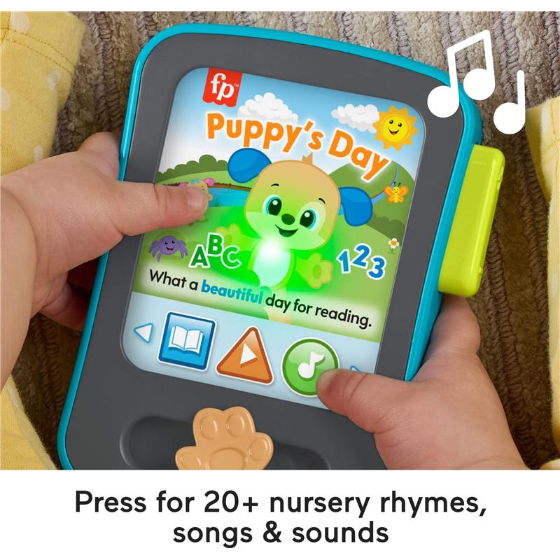 Fisher Price - Baby Learning Toy Laugh & Learn Puppy’s Storytime Reader Pretend Tablet Image 3