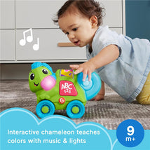 Fisher Price - Baby Learning Toy Link Squad Crawl ‘n Colors Chameleon with Music & Lights Image 2