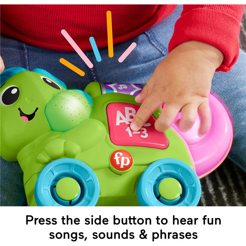 Fisher Price - Baby Learning Toy Link Squad Crawl ‘n Colors Chameleon with Music & Lights Image 3