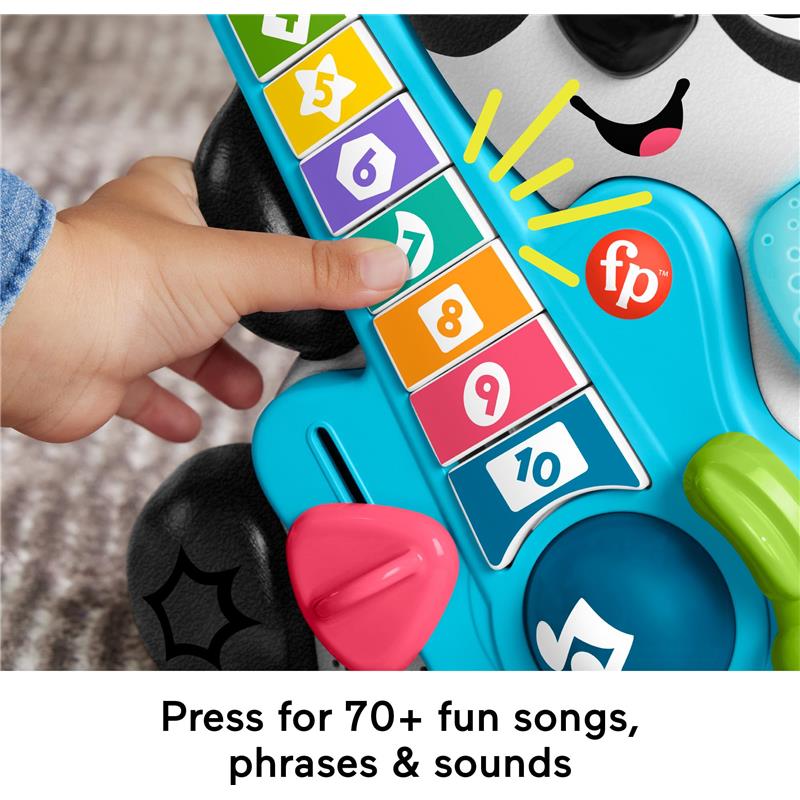 Fisher Price - Baby Learning Toy Link Squad Jam & Count Panda with Music & Lights Image 3