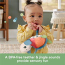 Fisher Price - Baby Stroller Toy Planet Friends Sea Me Bounce Turtle Plush with Teether Image 4