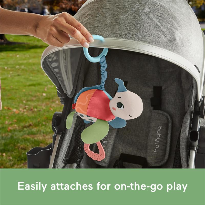 Fisher Price - Baby Stroller Toy Planet Friends Sea Me Bounce Turtle Plush with Teether Image 5