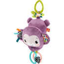 Fisher Price - Baby Stroller Toy Sing & Go Purple Monkey Musical Sensory Plush  Image 1