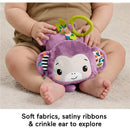 Fisher Price - Baby Stroller Toy Sing & Go Purple Monkey Musical Sensory Plush  Image 5