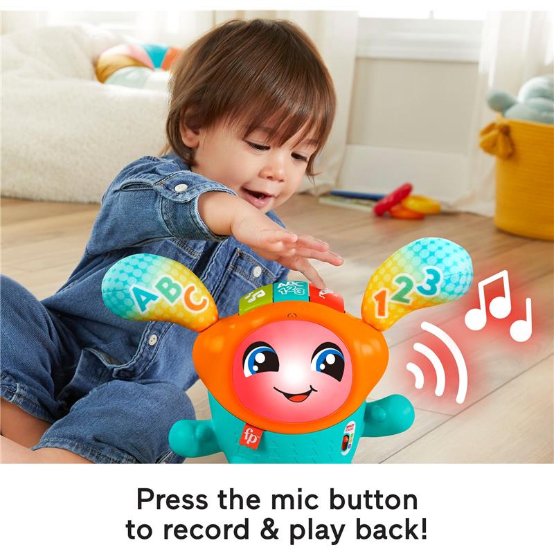 Fisher Price - Baby & Toddler Learning Toy DJ Bouncin’ Beats with Music Lights Image 5