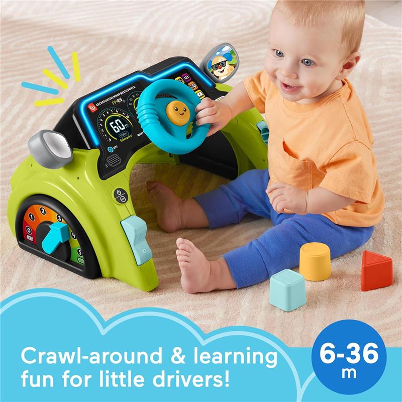 Fisher Price - Baby & Toddler Learning Toy Laugh & Learn Sit & Steer Driver Car Activity Center  Image 6