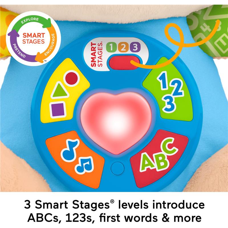 Fisher Price - Baby Toy Laugh & Learn Smart Stages Puppy Musical Plush with Lights & Learning Songs Image 3