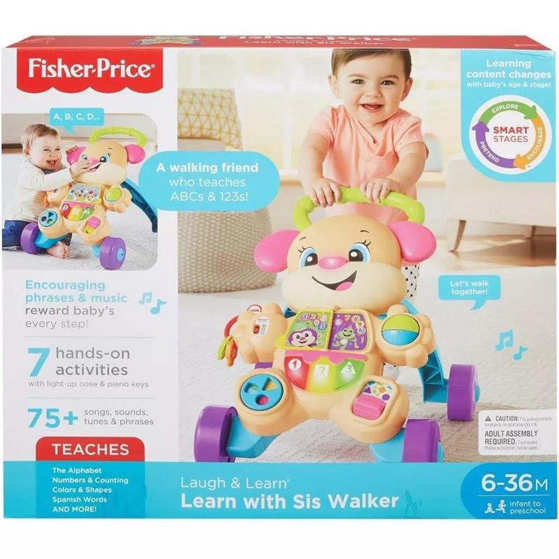 Fisher Price - Baby Toy Laugh & Learn Smart Stages Sis Walker with Educational Music Lights Image 6