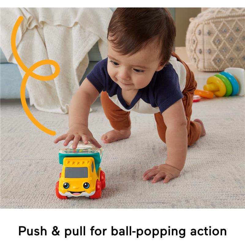 Fisher Price - Baby Toy Poppity Pop Dump Truck Push-Along Vehicle Image 3