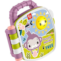Fisher Price - Baby Toy Purple Monkey Musical Storybook with Lights & Sounds Image 1