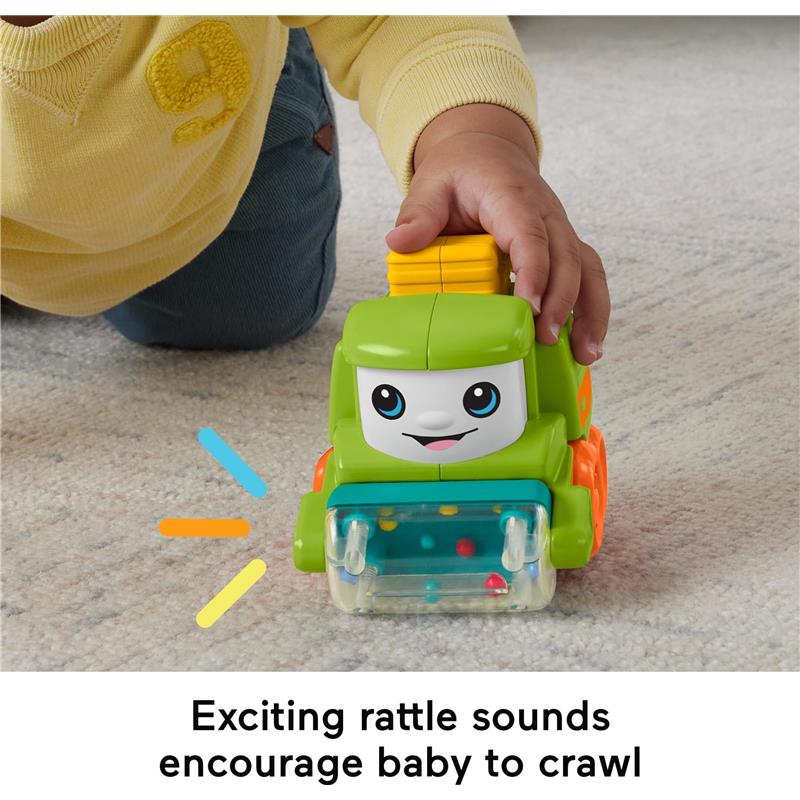 Fisher Price - Baby Toy Rollin’ Tractor Push-Along Vehicle with Fine Motor Activities Image 4