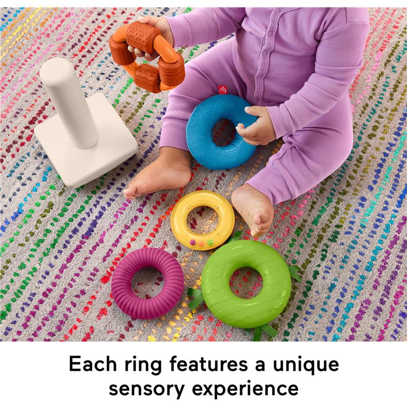 Fisher Price - Baby Toy Sensory Rock-a-Stack Image 4