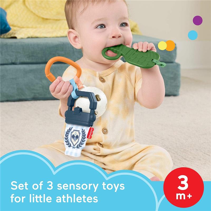 Fisher-Price Baby Toys Mini Me Moments Let’s Play Pickleball Set Image 4