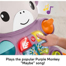 Fisher-Price Baby Walker Learn with Me Purple Monkey Learning Toy with Music Lights Image 3