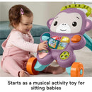 Fisher-Price Baby Walker Learn with Me Purple Monkey Learning Toy with Music Lights Image 4