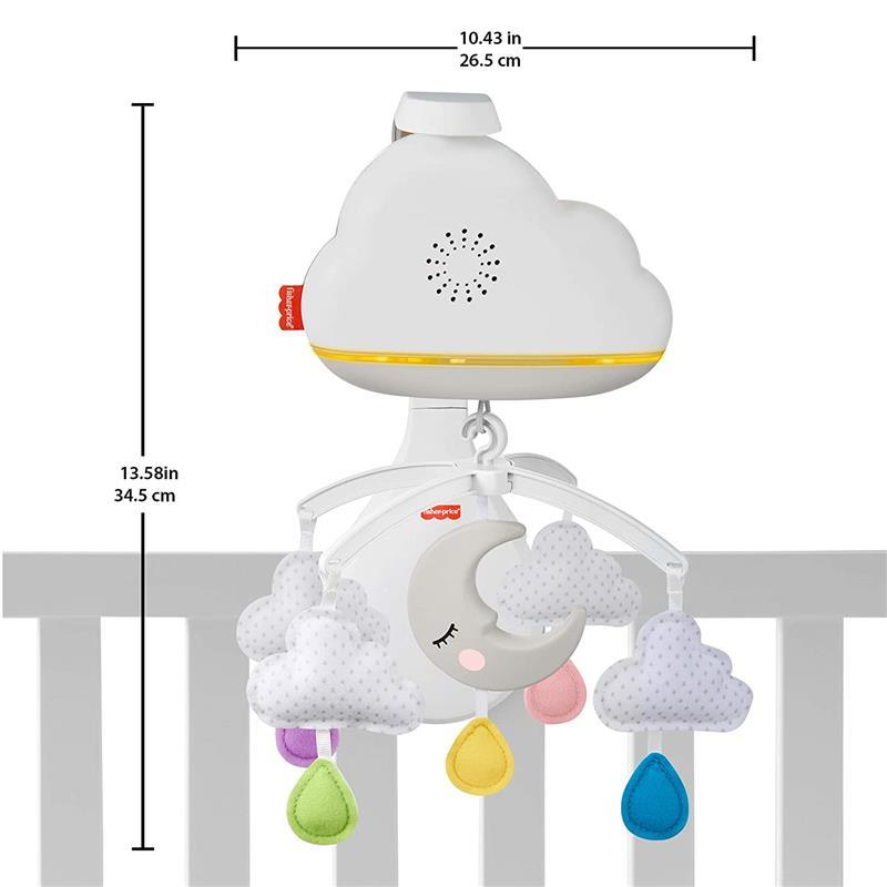 Fisher Price Calming Clouds Mobile, Soother Crib Toy Nursery Sound Machine Image 11