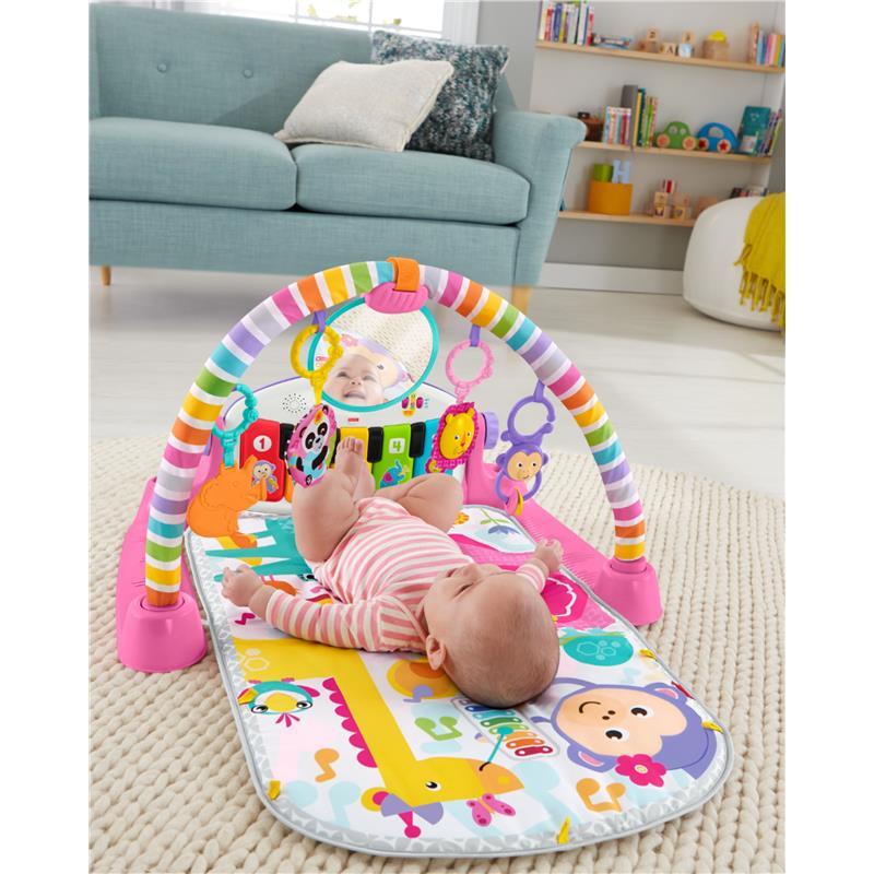 Fisher Price - Deluxe Kick & Play Piano Gym Playmat, Pink Image 4
