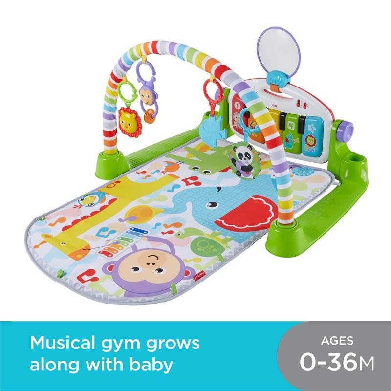 Fisher Price - Deluxe Kick & Play Removable Baby Piano Gym - Green Image 6
