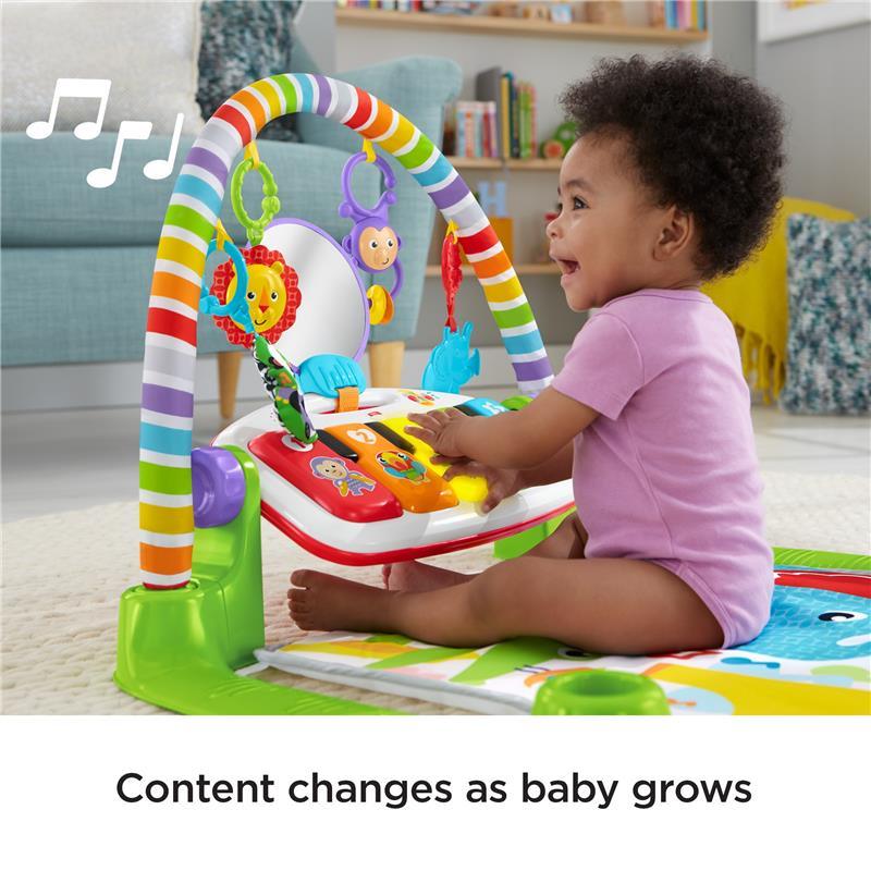 Fisher Price - Deluxe Kick & Play Removable Baby Piano Gym - Green Image 7