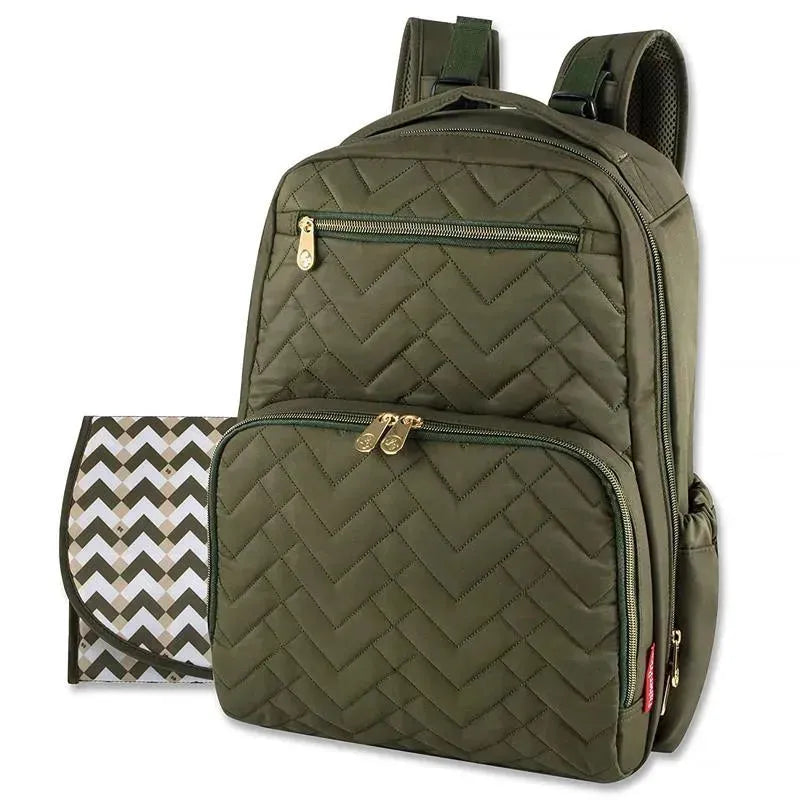 Fisher-Price Morgan Quilted Backpack Diaper Bag