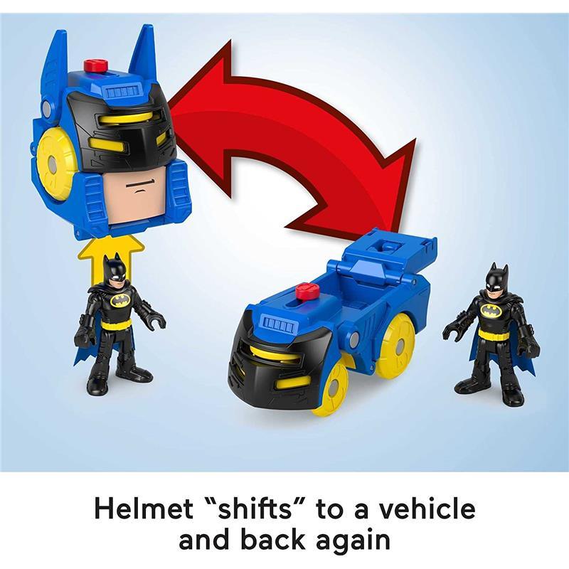Fisher Price - Imaginext DC Super Friends Batman Toys Head Shifters Figure & Batmobile Vehicle Set Image 3