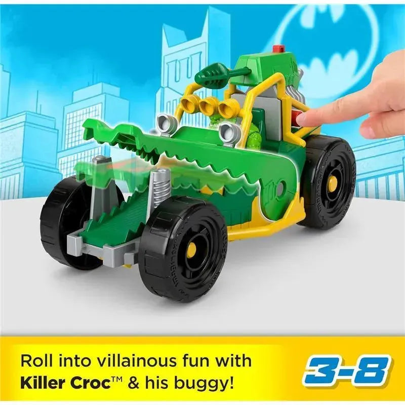 Fisher Price - Imaginext DC Super Friends Killer Croc Figure & Buggy T
