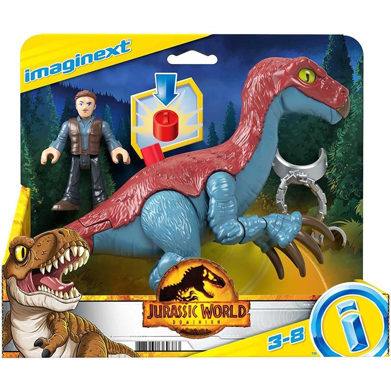 Fisher Price - Imaginext Jurassic World Dominion Therizinosaurus Dinosaur & Owen Toys Image 11