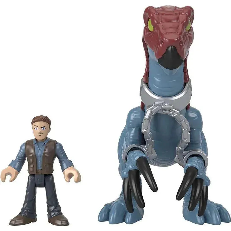 Fisher Price - Imaginext Jurassic World Dominion Therizinosaurus Dinosaur & Owen Toys Image 4