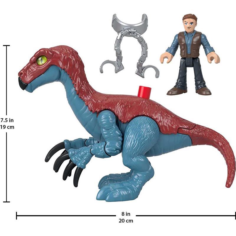Fisher Price - Imaginext Jurassic World Dominion Therizinosaurus Dinosaur & Owen Toys Image 9