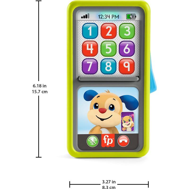 Fisher Price - Laugh & Learn 2-in-1 Slide to Learn Smartphone with Lights & Music Image 5