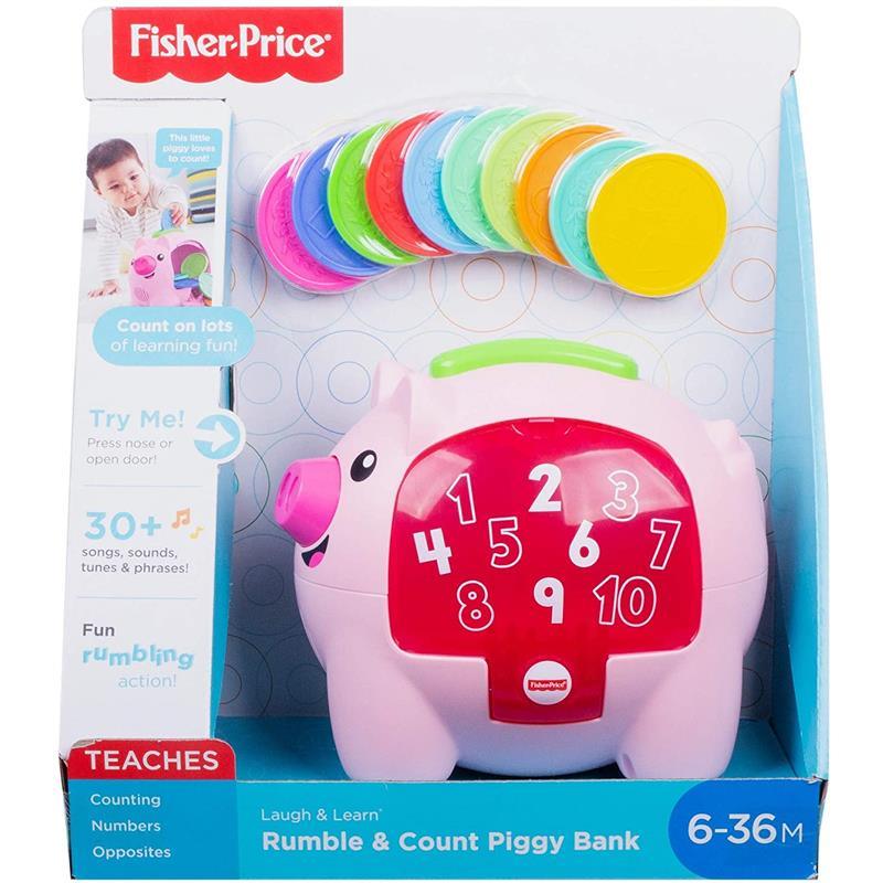 Fisher-Price Laugh & Learn Count & Rumble Piggy Bank Image 9