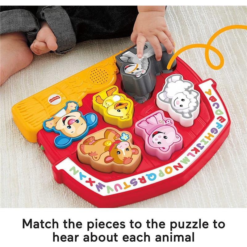 Fisher Price - Laugh & Learn Toddler Shape Sorting Toy Farm Animal Puzzle Image 4