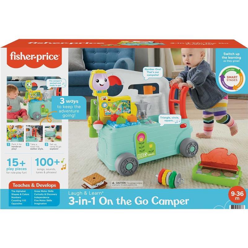 Fisher Price - Laugh & Learn Toy 3-in-1 On-the-Go Camper Walker & Activity Center Image 6