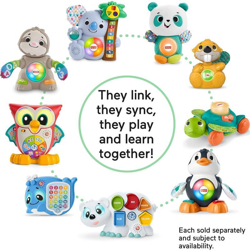 Fisher Price - Linkimals Toddler Learning Toy Light-Up & Learn Owl with Interactive Lights Music Image 5